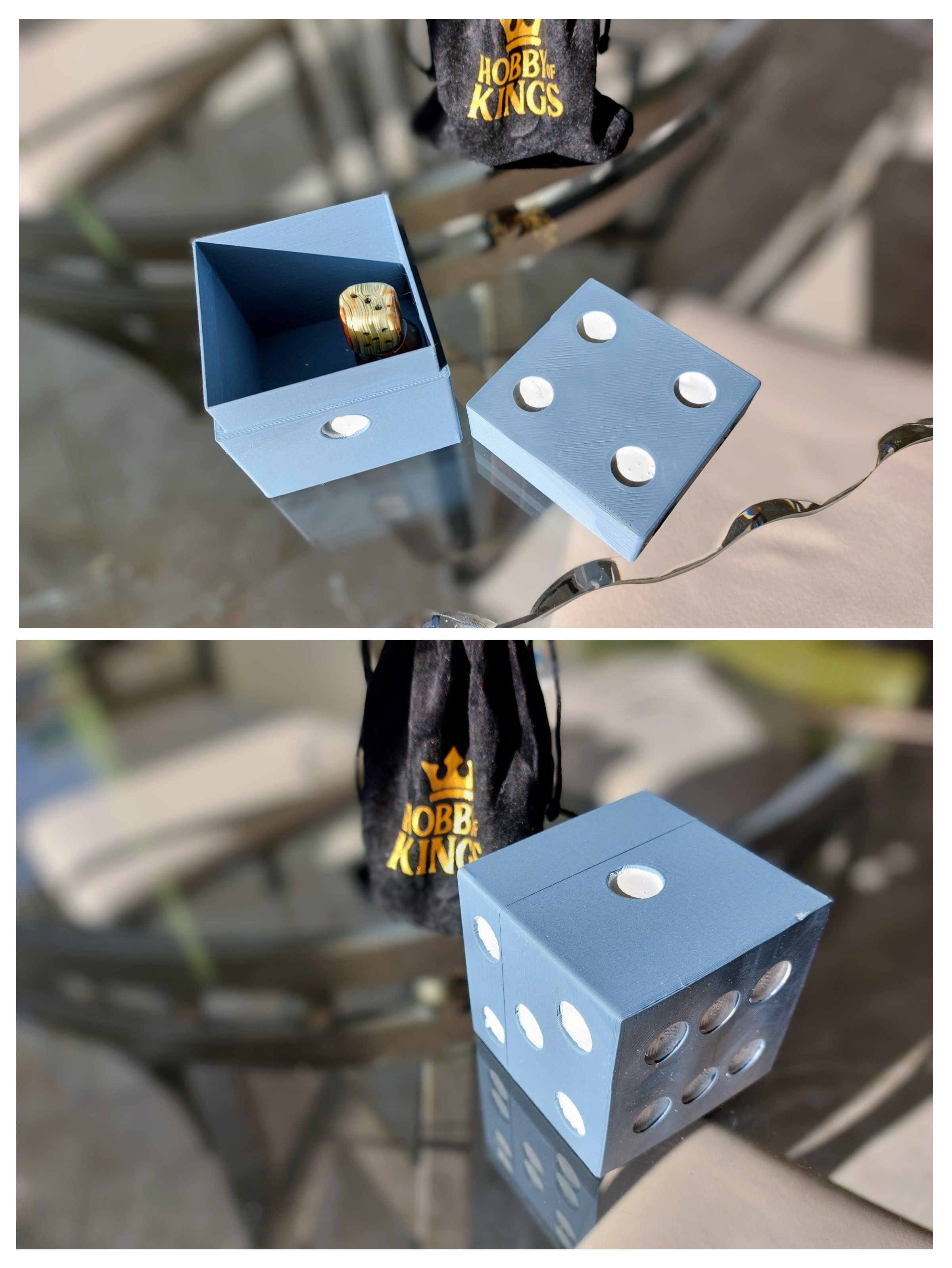 Die Shaped Storage Box (not just for dice) by Den Download free STL