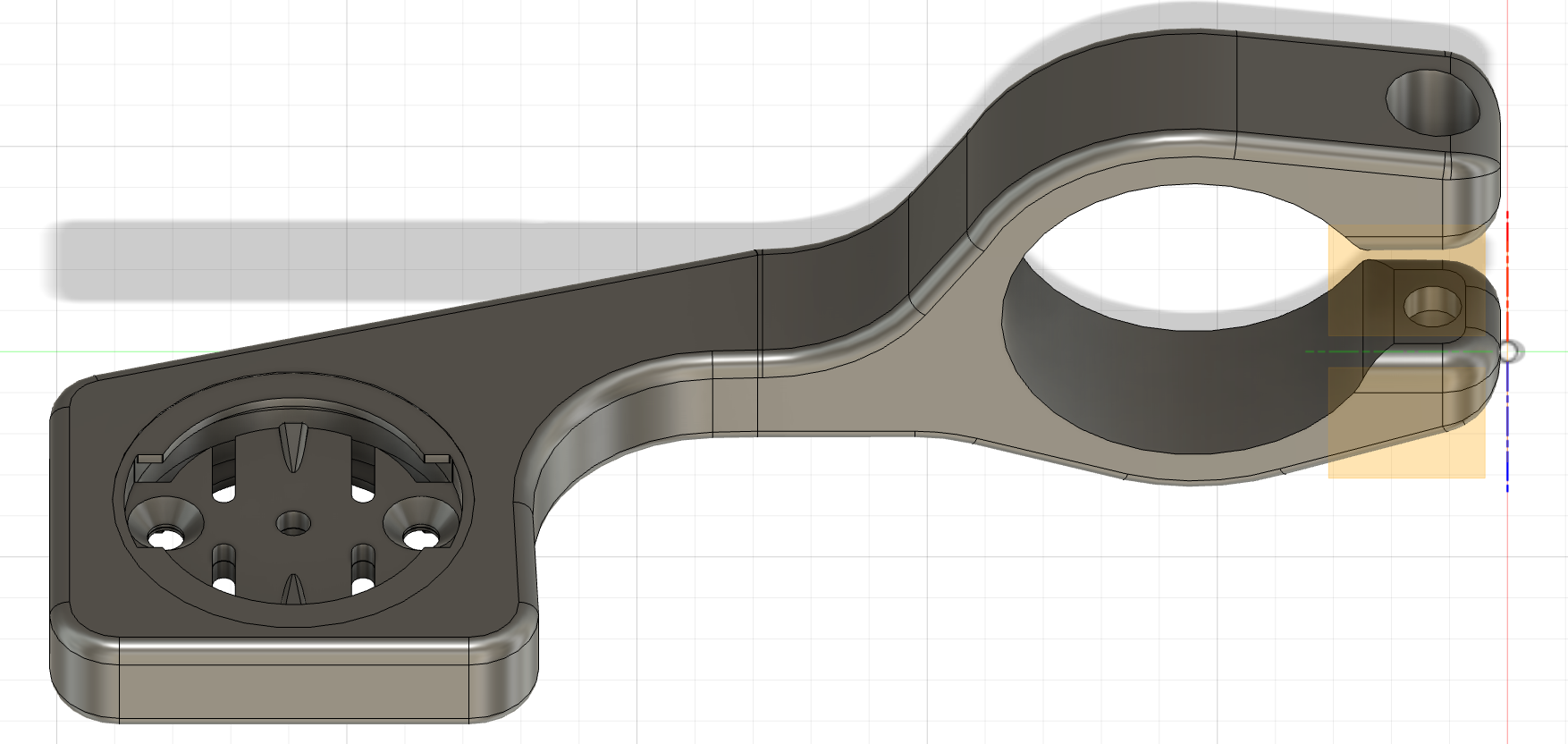 bike handle bar computer mount dual garmin quarter turn