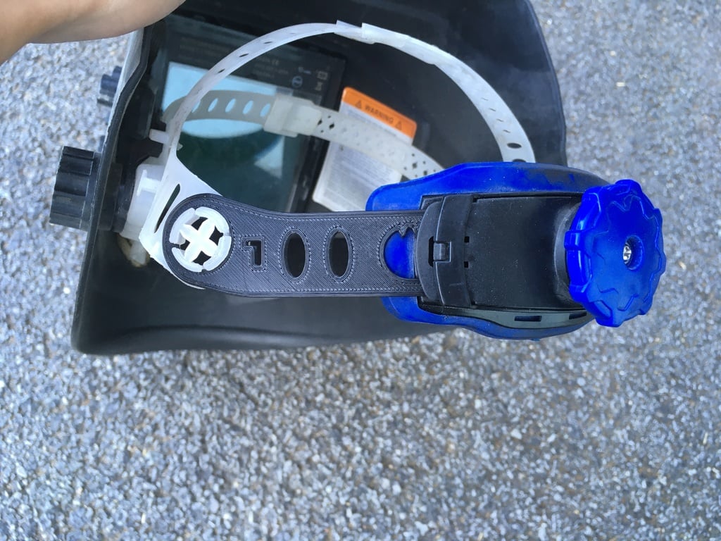 Welding helmet - fastening