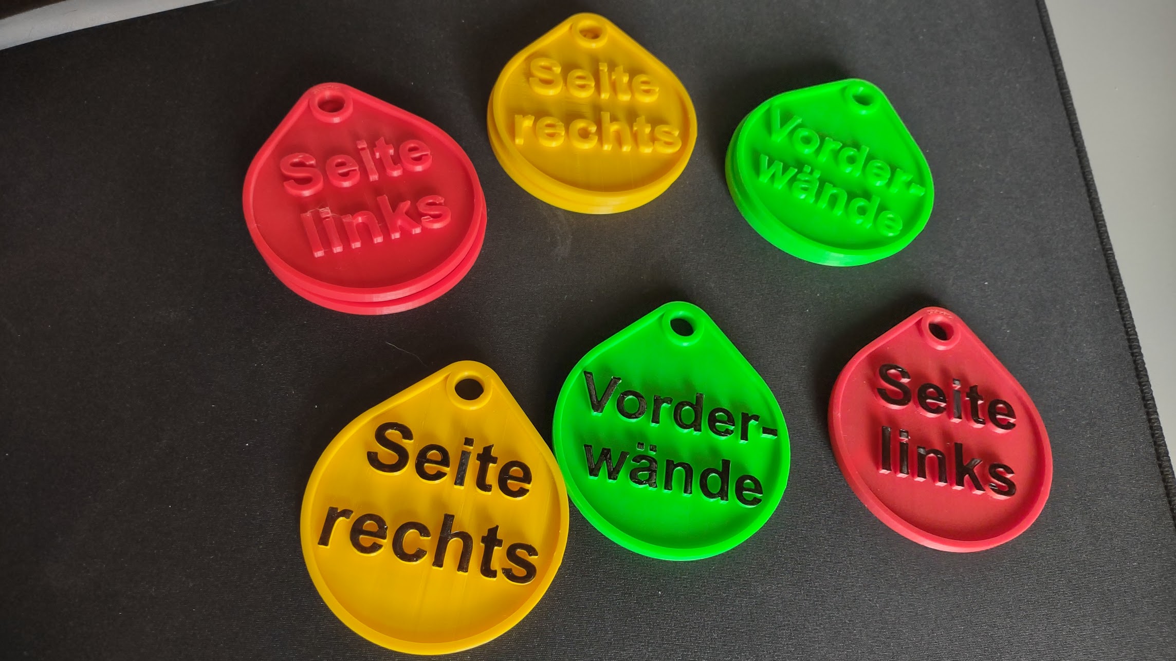 Schilder für Vorzelttaschen (Camping)