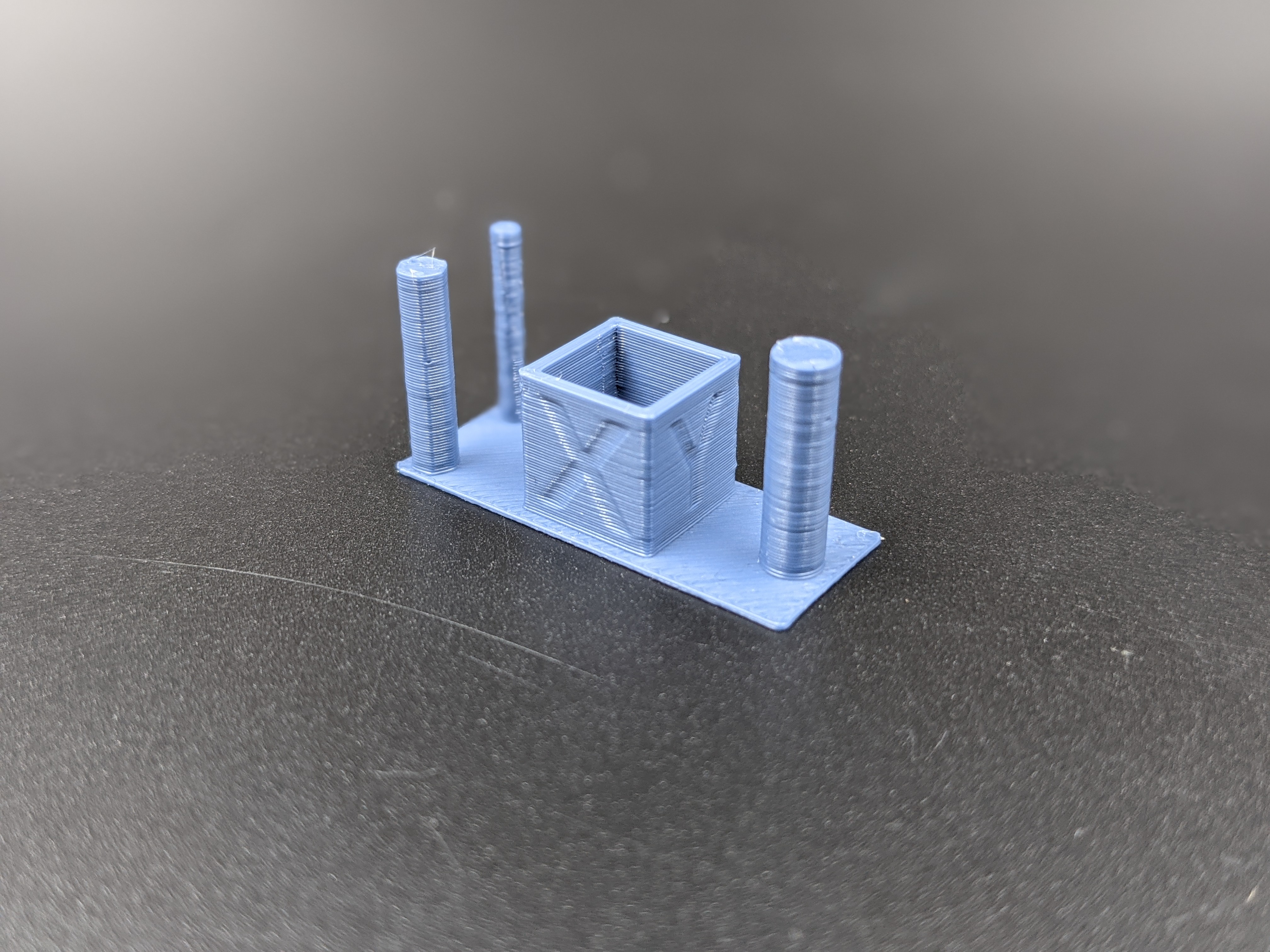 Quick retraction test plus calibration cube