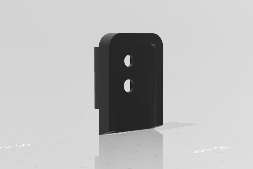 AIRSOFT Mag baseplate with rail mount for AAP/Glock