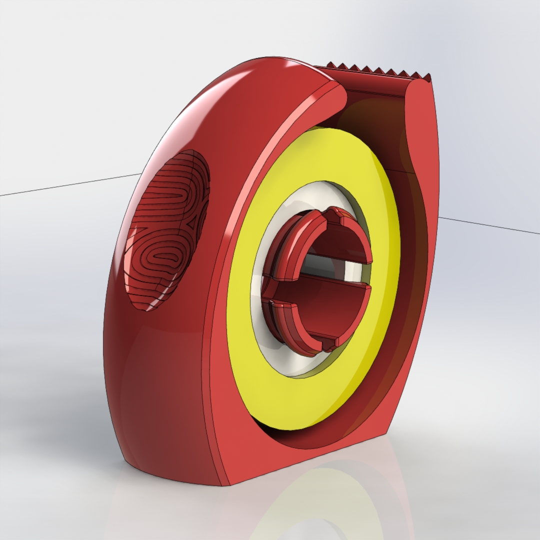 Ergonomic tape dispenser