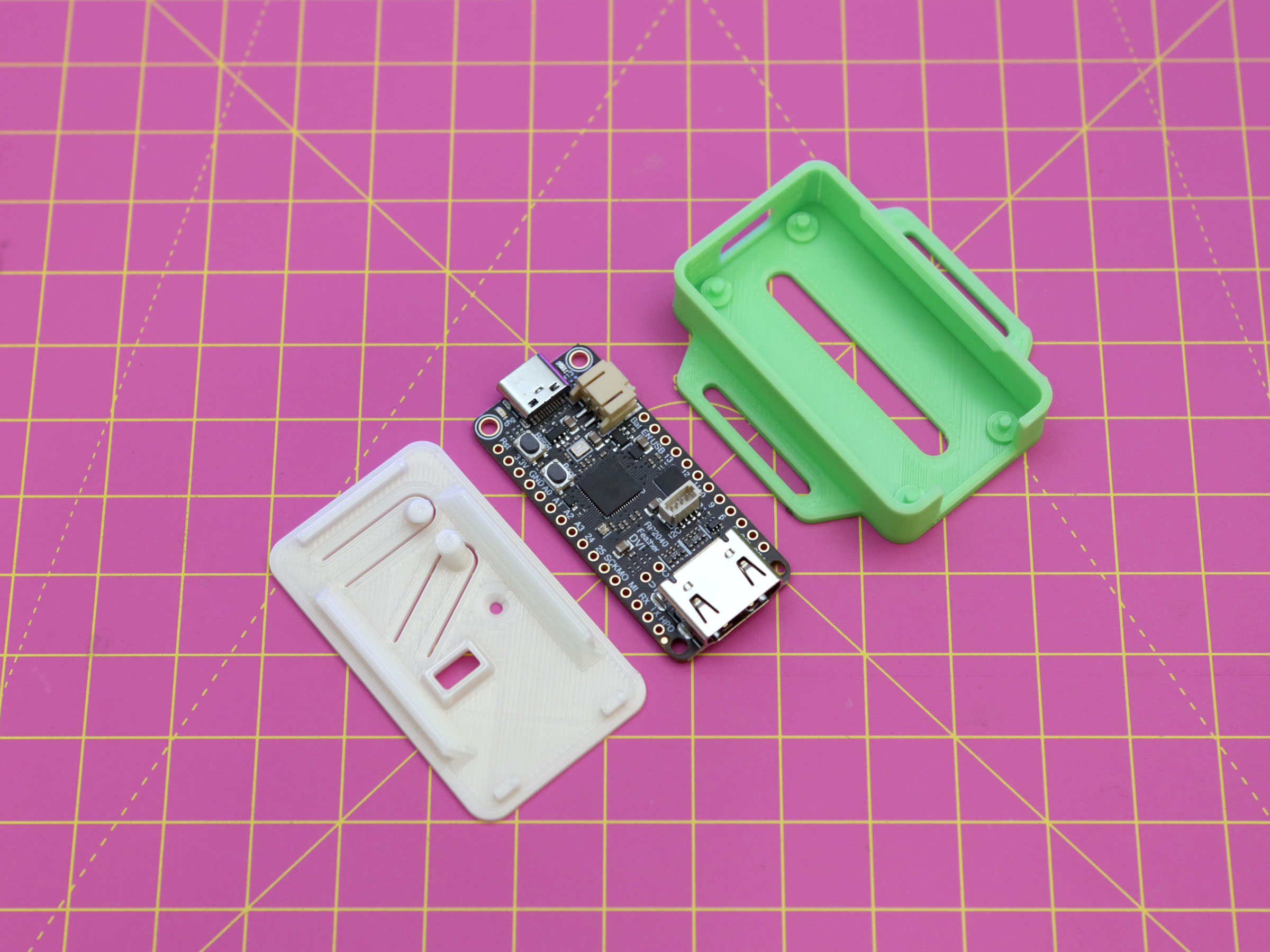 Snap Fit Case For Feather RP2040 DVI By Adafruit | Download Free STL ...