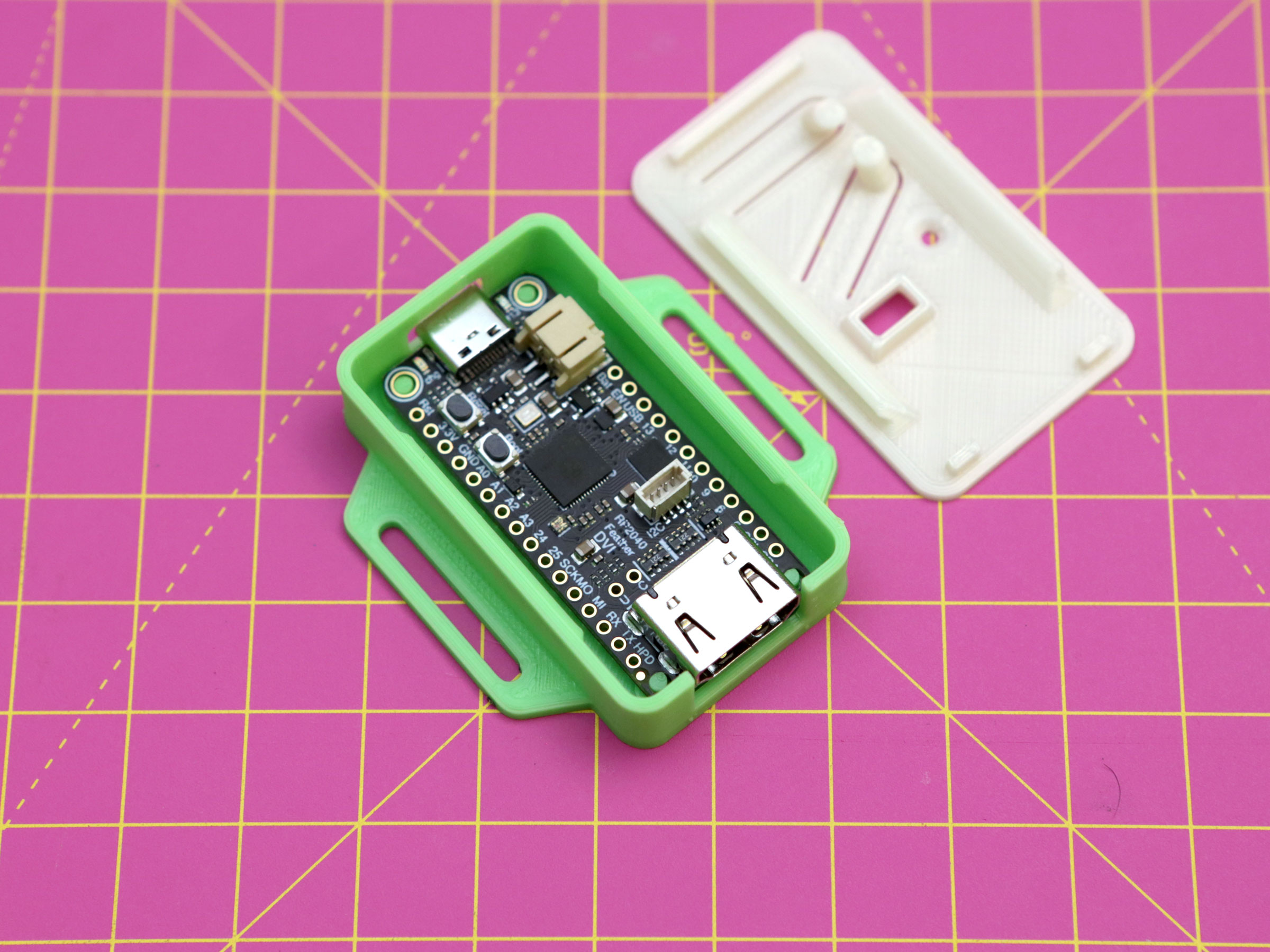 Snap Fit Case For Feather Rp2040 Dvi By Adafruit Download Free Stl Model 2584