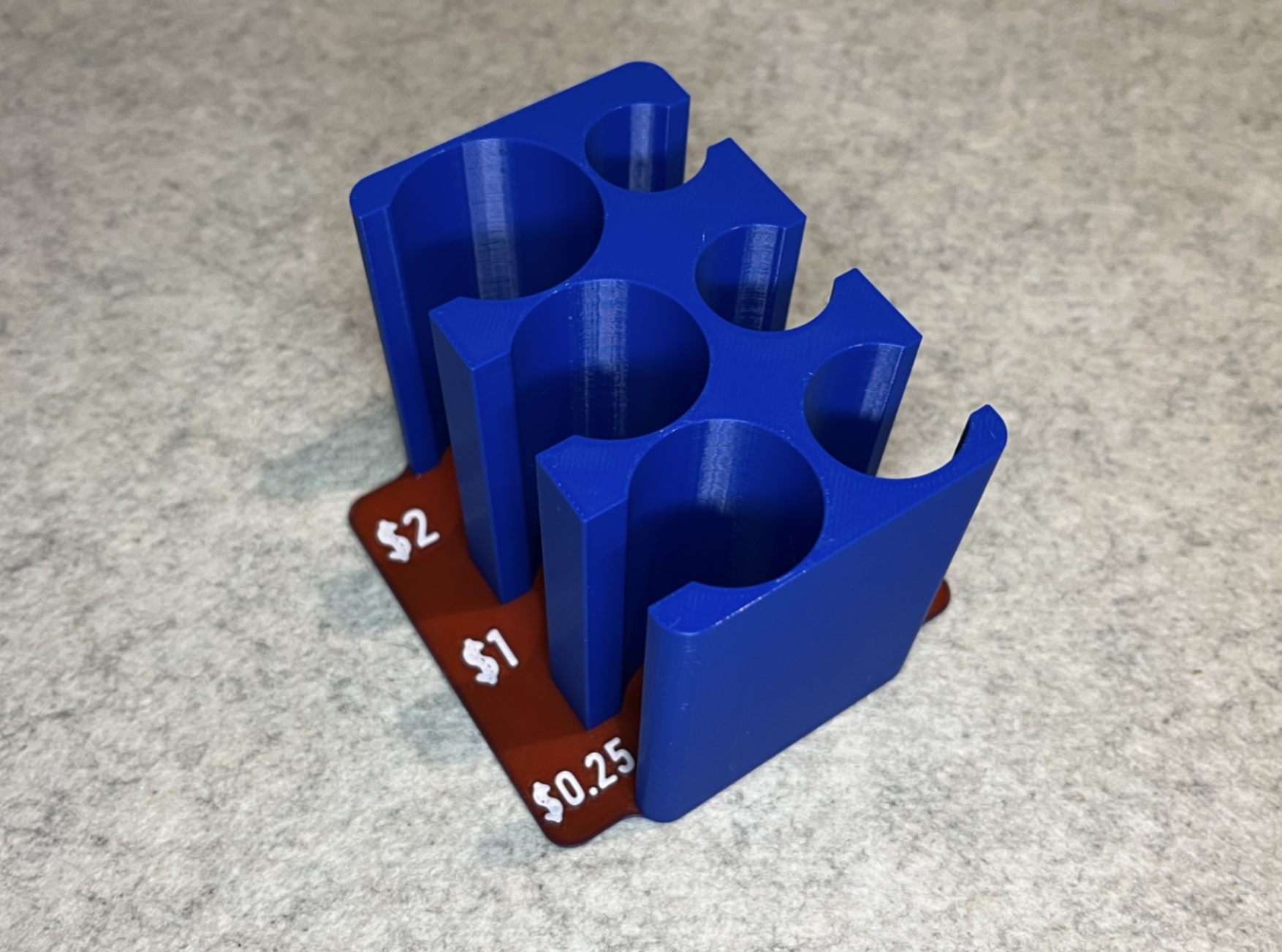 US dollar coin sorter storage
