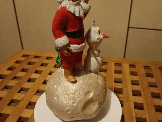 Santa Claus lives on the moon...!