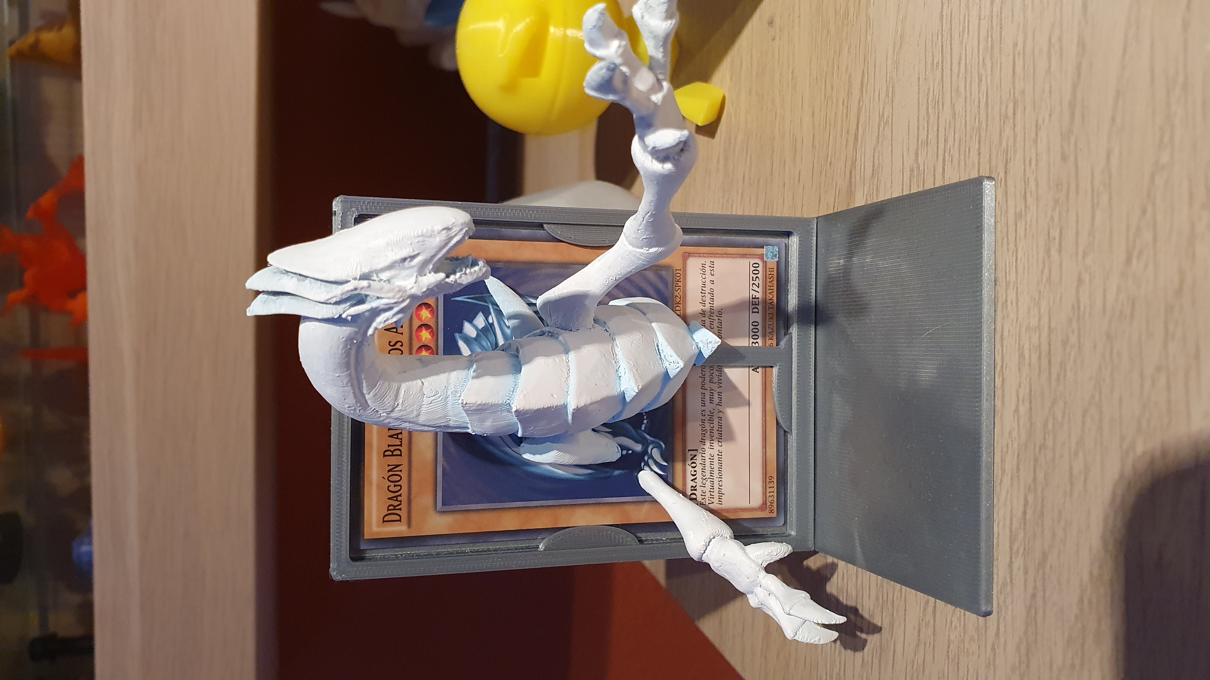 Blue-Eyes White Dragon with stand