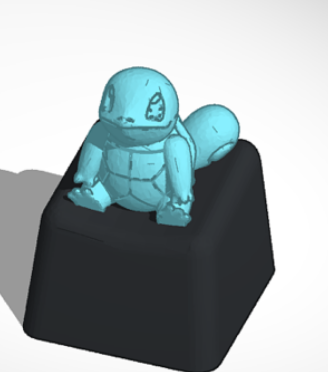 Pokémon Squirtle MX Cherry Keycap
