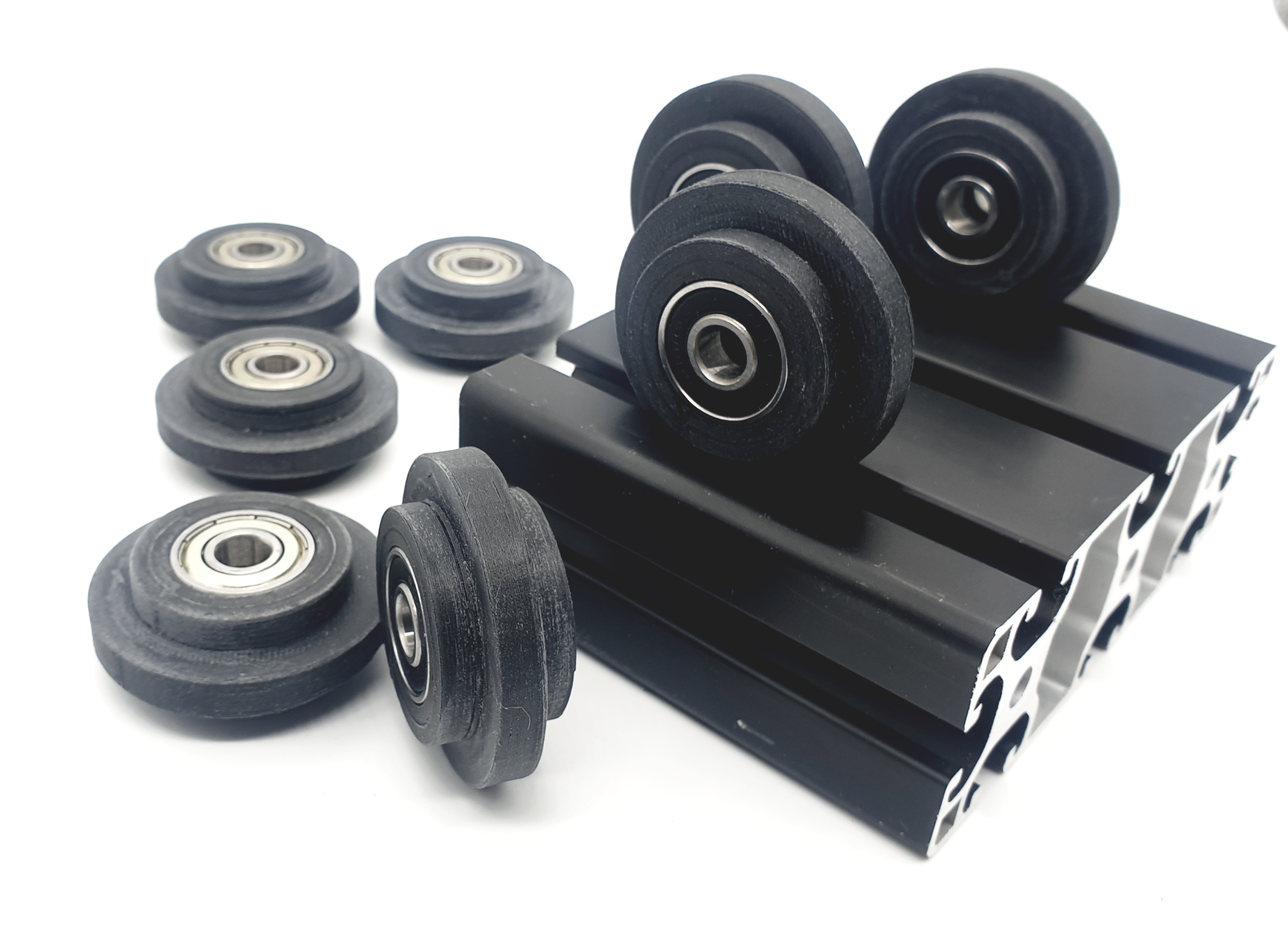Laufrolle für Aluminium Profile Nut 8
