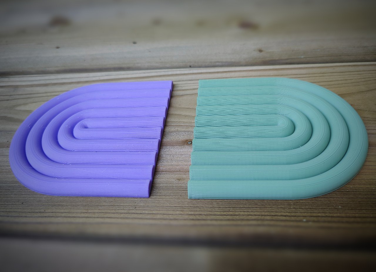 Coaster - semicircle (minimalistic) - higher resolution redesign