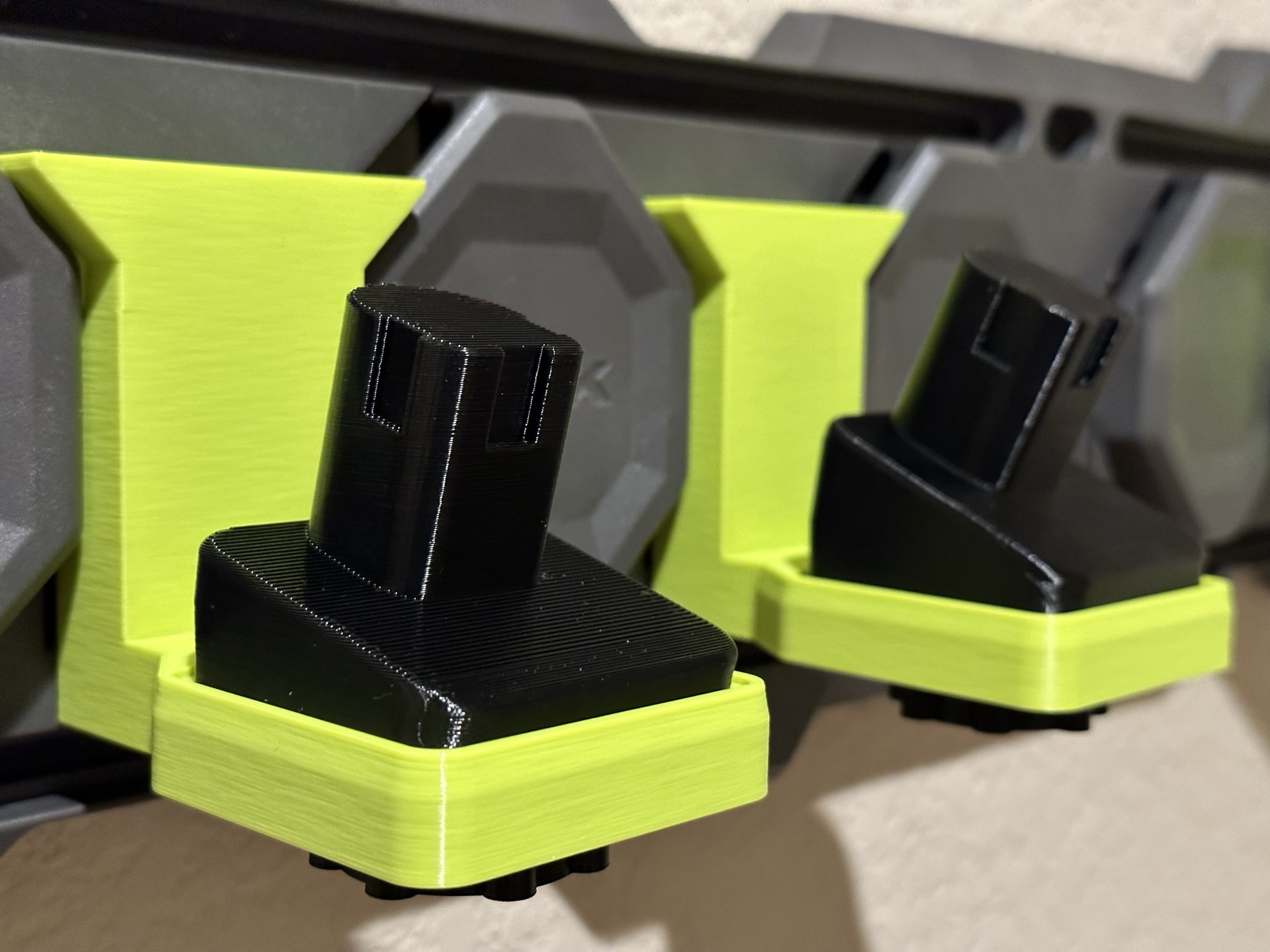 Angled bases for One+ Tool Holder for Ryobi Link