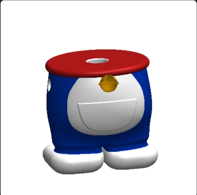 Miniatura 2 do modelo 3D Doraemon