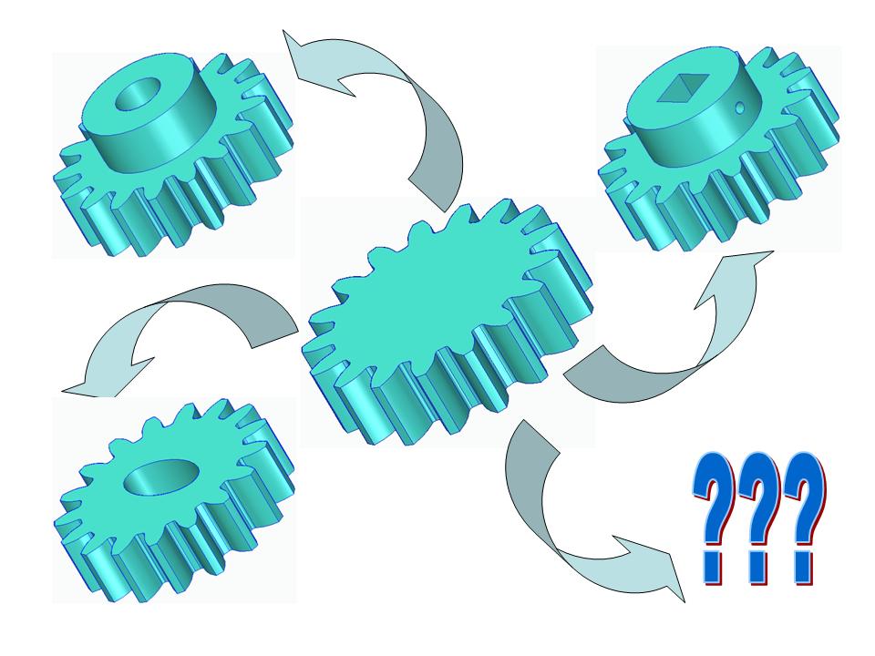 Universal Spur Gears Collection, module = 1