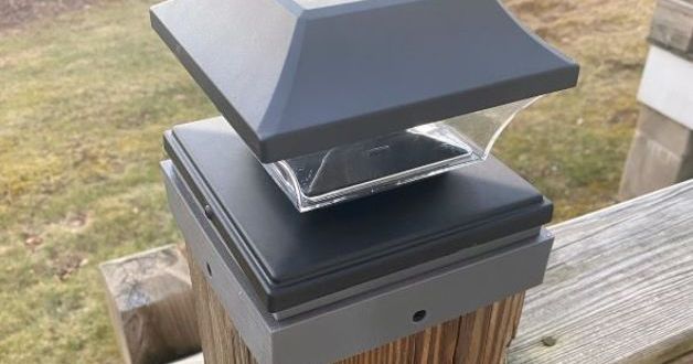 Solar light beveled post installation adapter by NC10 | Download free ...