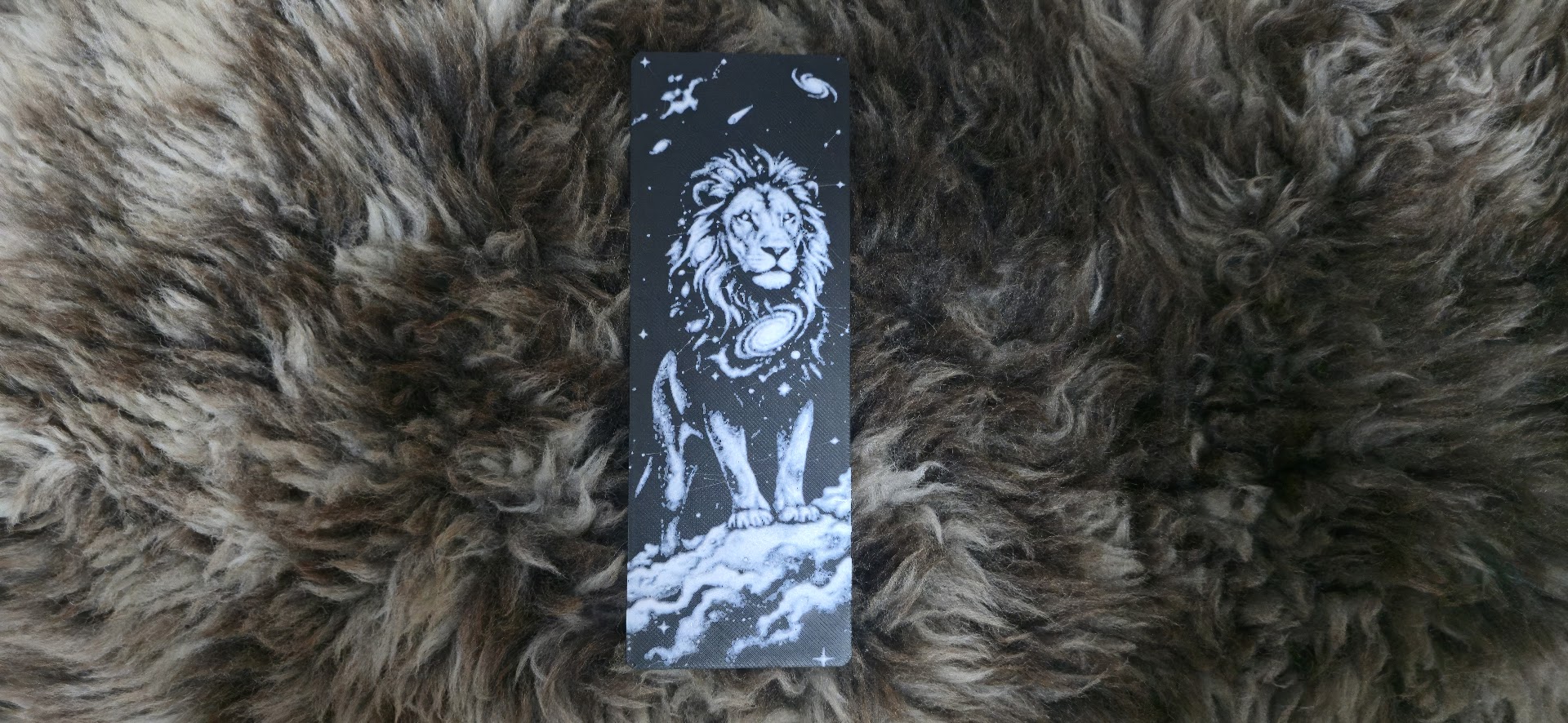 Leo Zodiac Celestial Lion Galaxy Bookmark