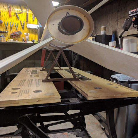 Rocket airframe holder for Workmate