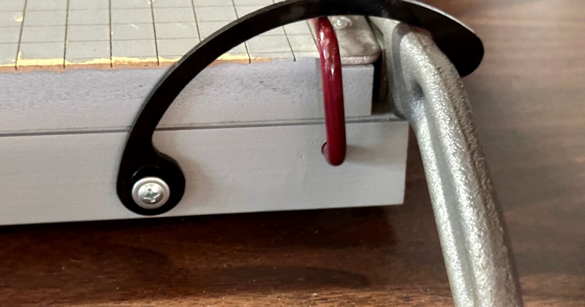 Replacement Safety Latch for Ingento GT Paper Cutter by mightyohm