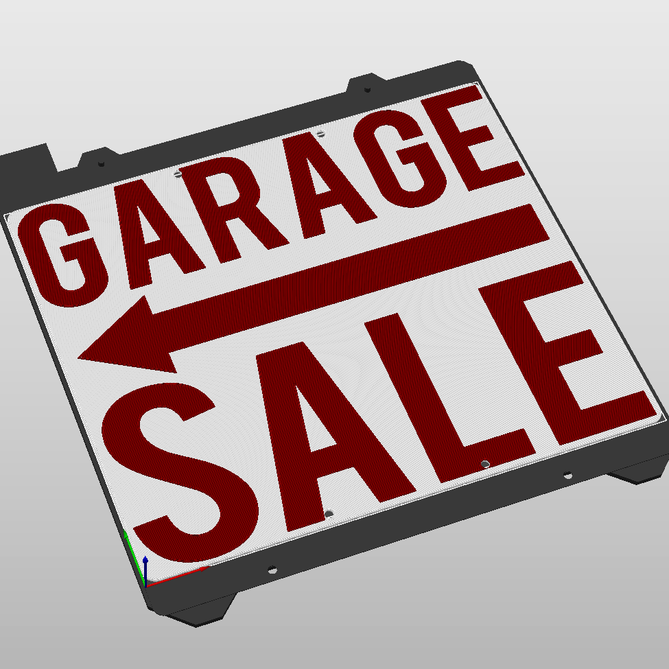 Max MK3 Size Garage Sale Signs 2 Color by Triple G Workshop | Download ...