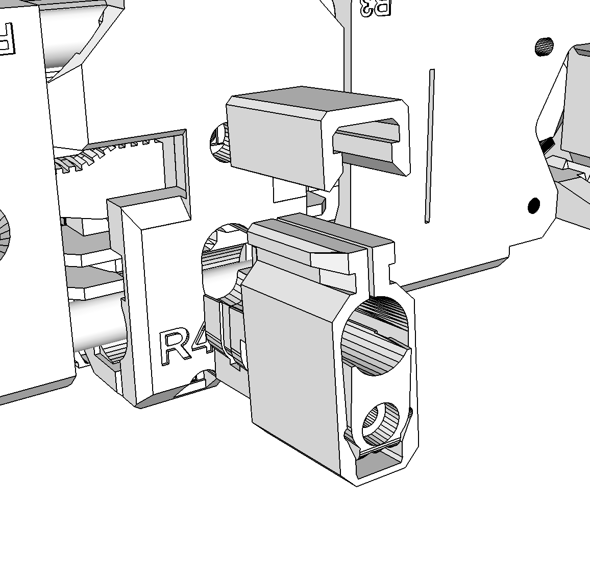 Better Extruder Rear Cable Clip