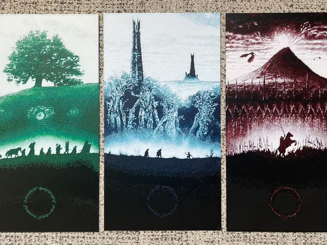 Lord of the rings - Triptych style (Filament Painting)