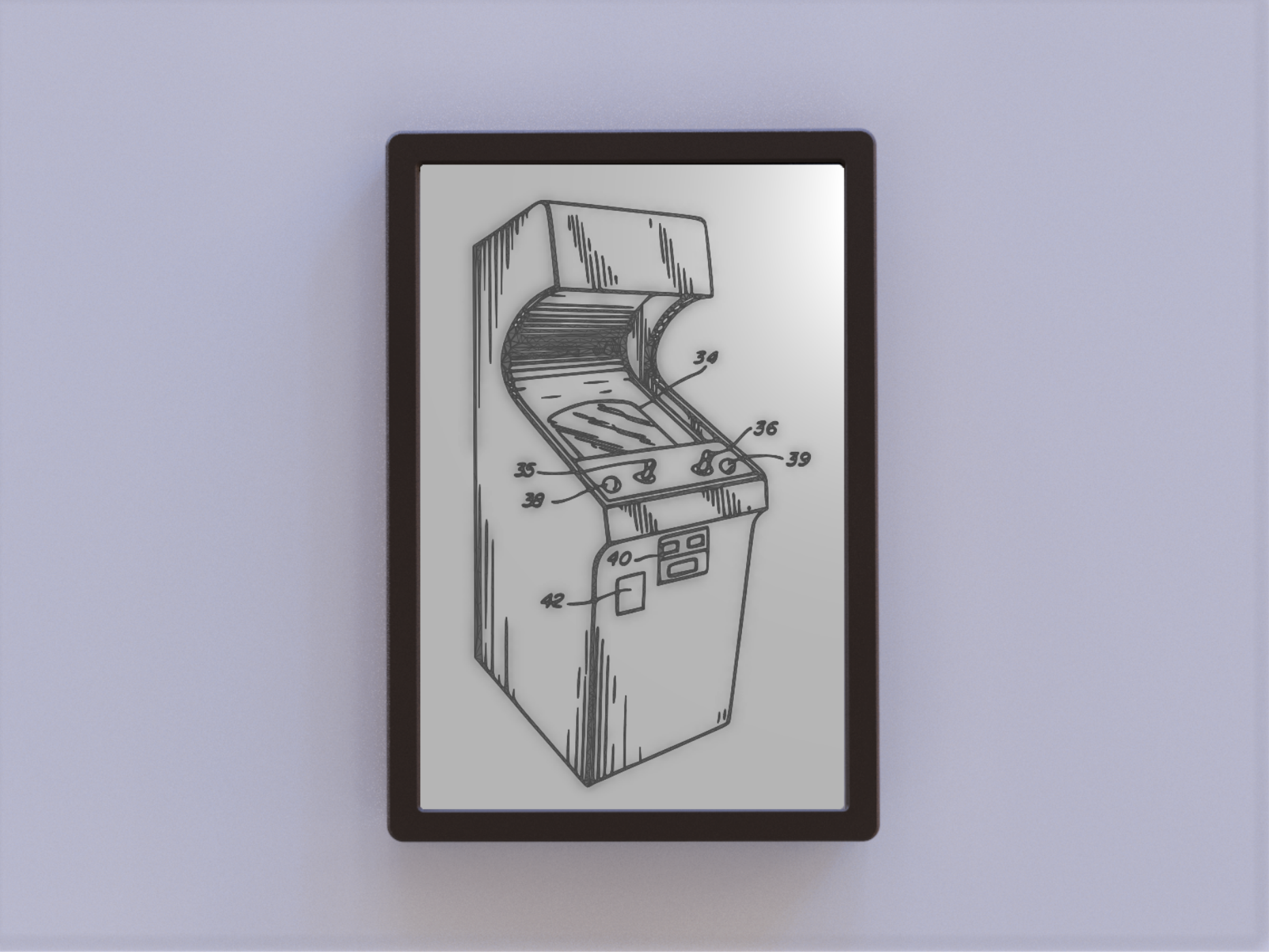 Arcade Cabinet Patent Art