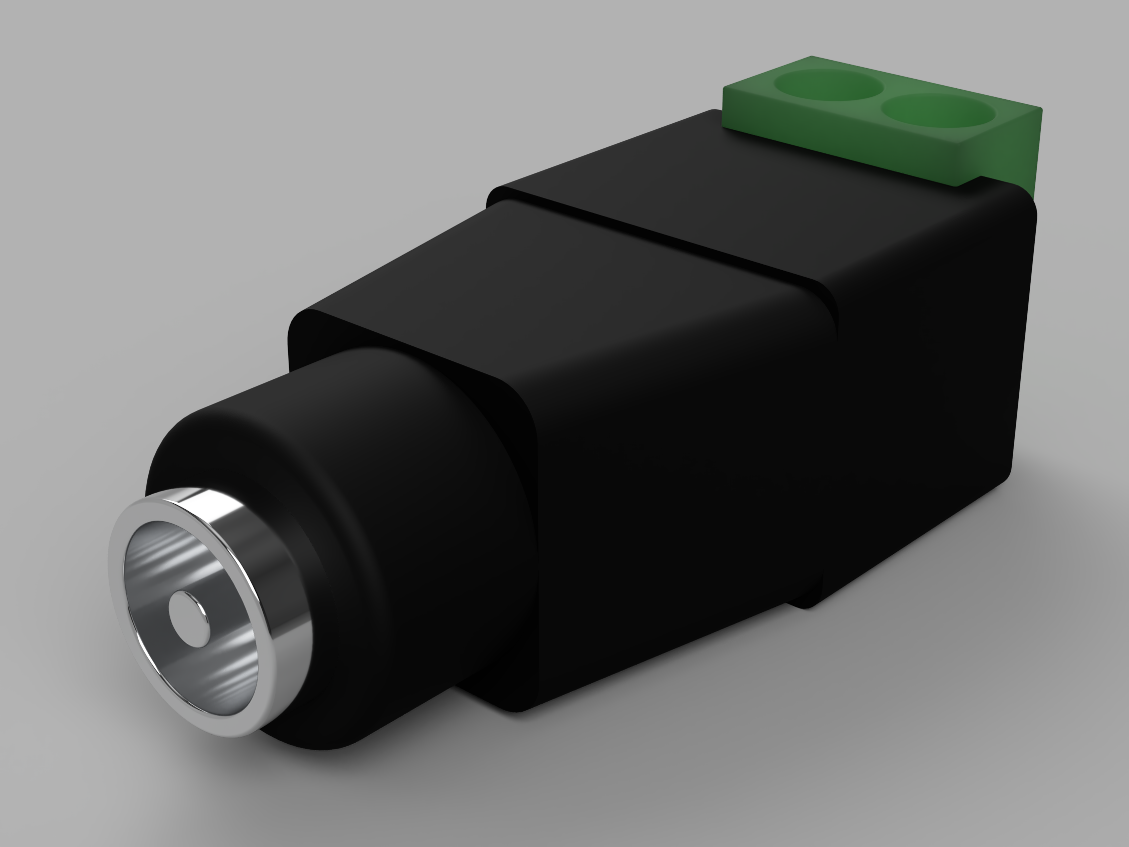 DC Barrel Plug (3D model) by nff Download free STL model