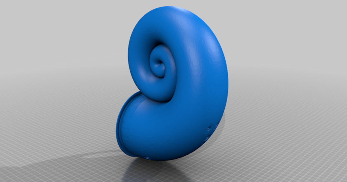 Nautilus Shell Google Home Mini Holder by KniRider | Download free STL ...