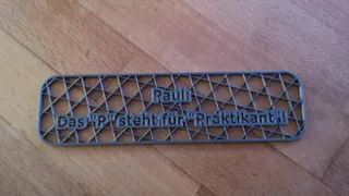 Parametric Name Sign