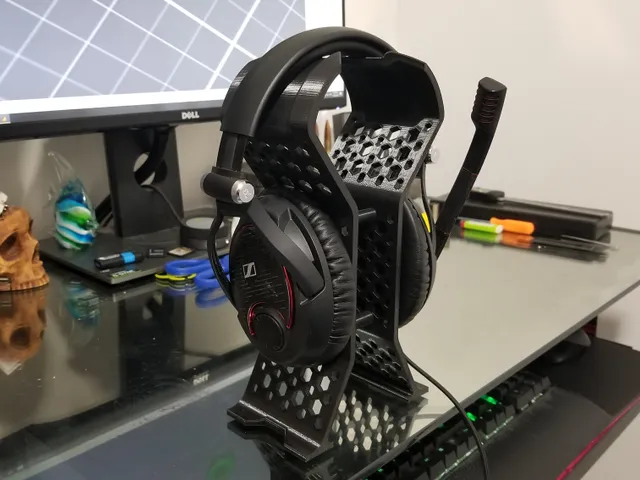Updated Hex 2 Piece Headphone Stand