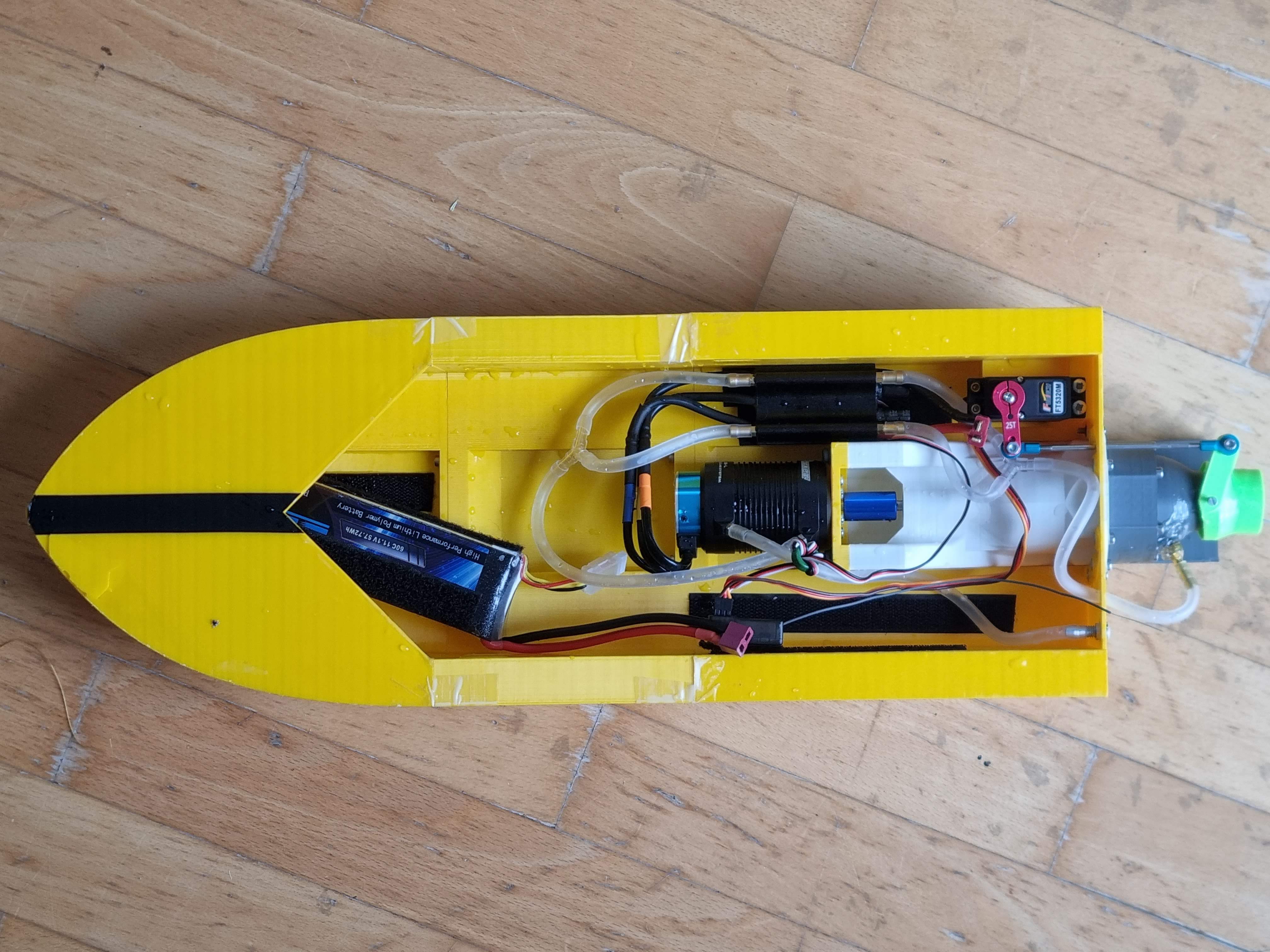 3D printed RC Jet boat OLD DESIGN by AlexMu Download free STL model