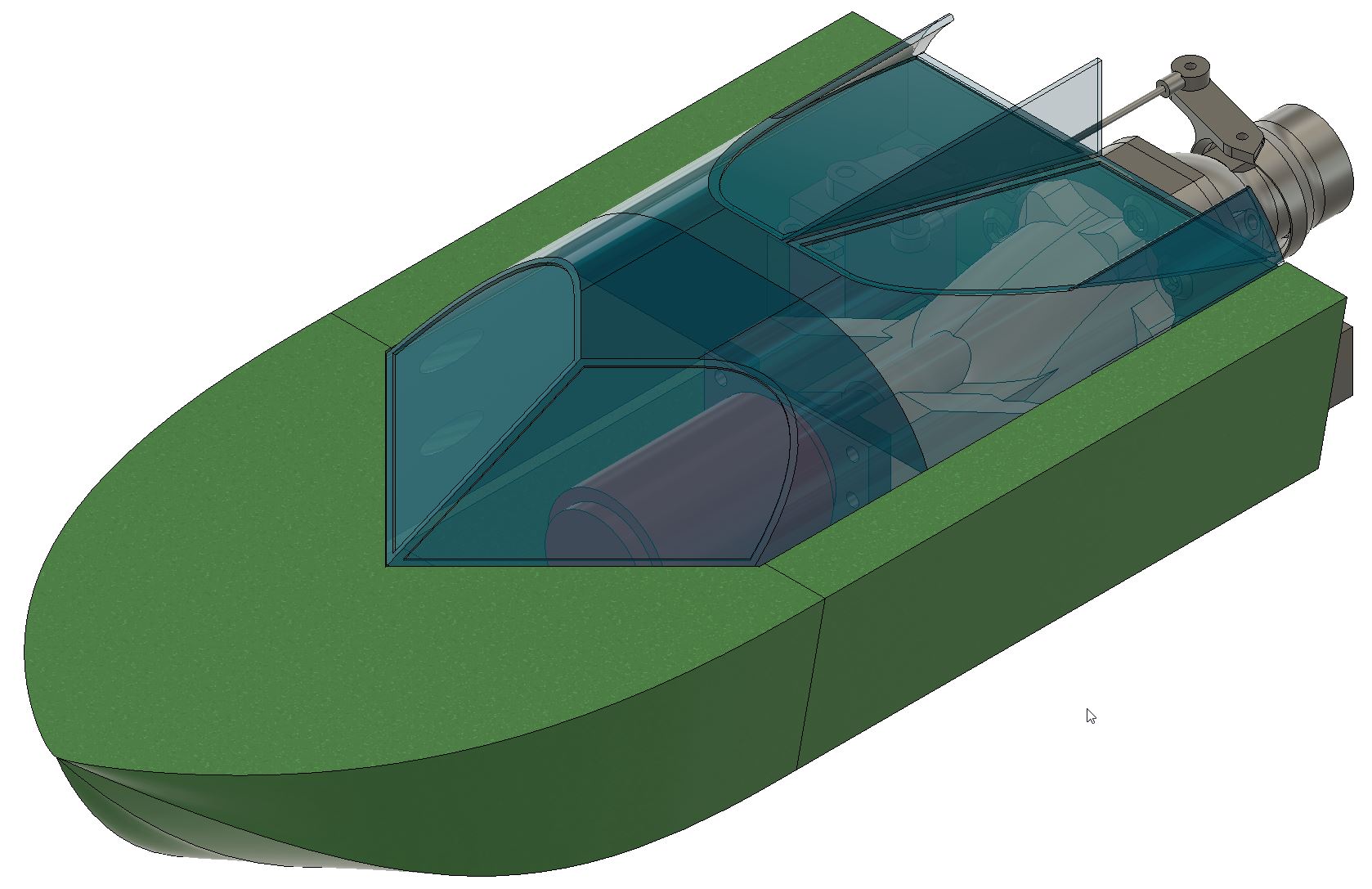 3D printed RC Jet boat OLD DESIGN by AlexMu Download free STL model