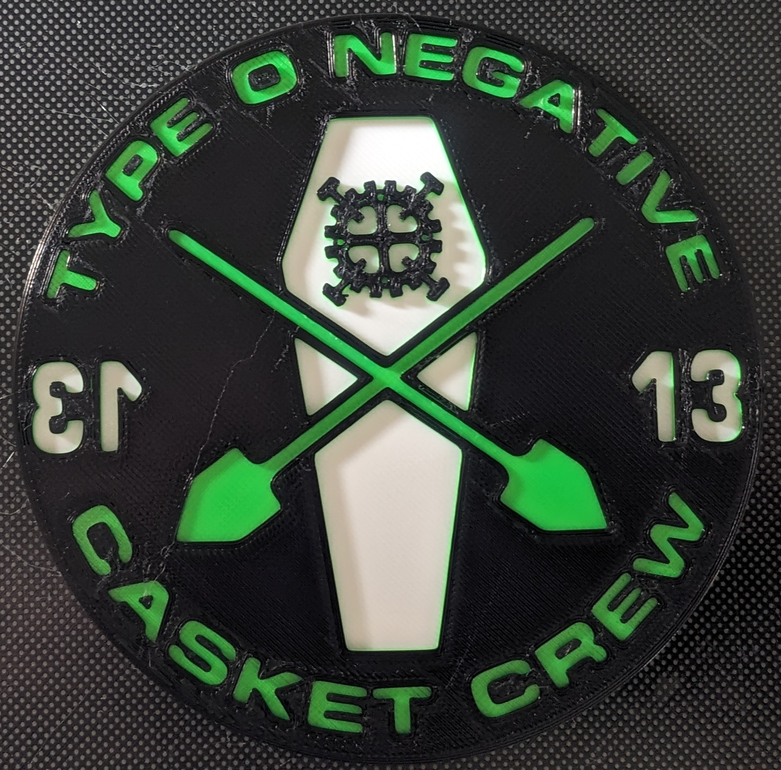 Type O Negative Casket Crew Coaster/Plaque
