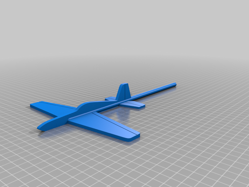 Practice Stick Plane - print in place