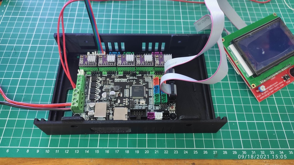 MKS SGen housing with 80mm fan and built-in LCD controller 12864 by ...