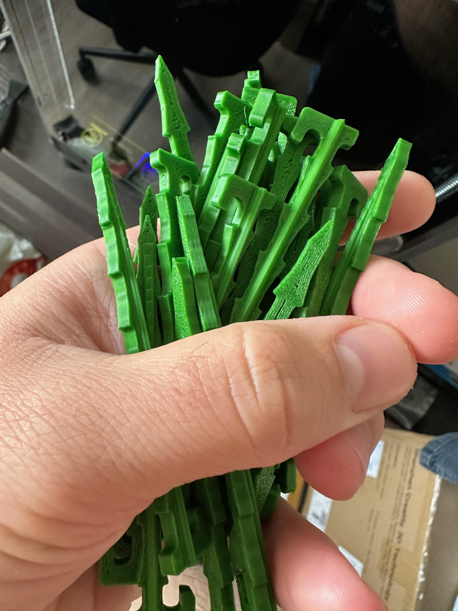 Peg for lawn mower boundary cable