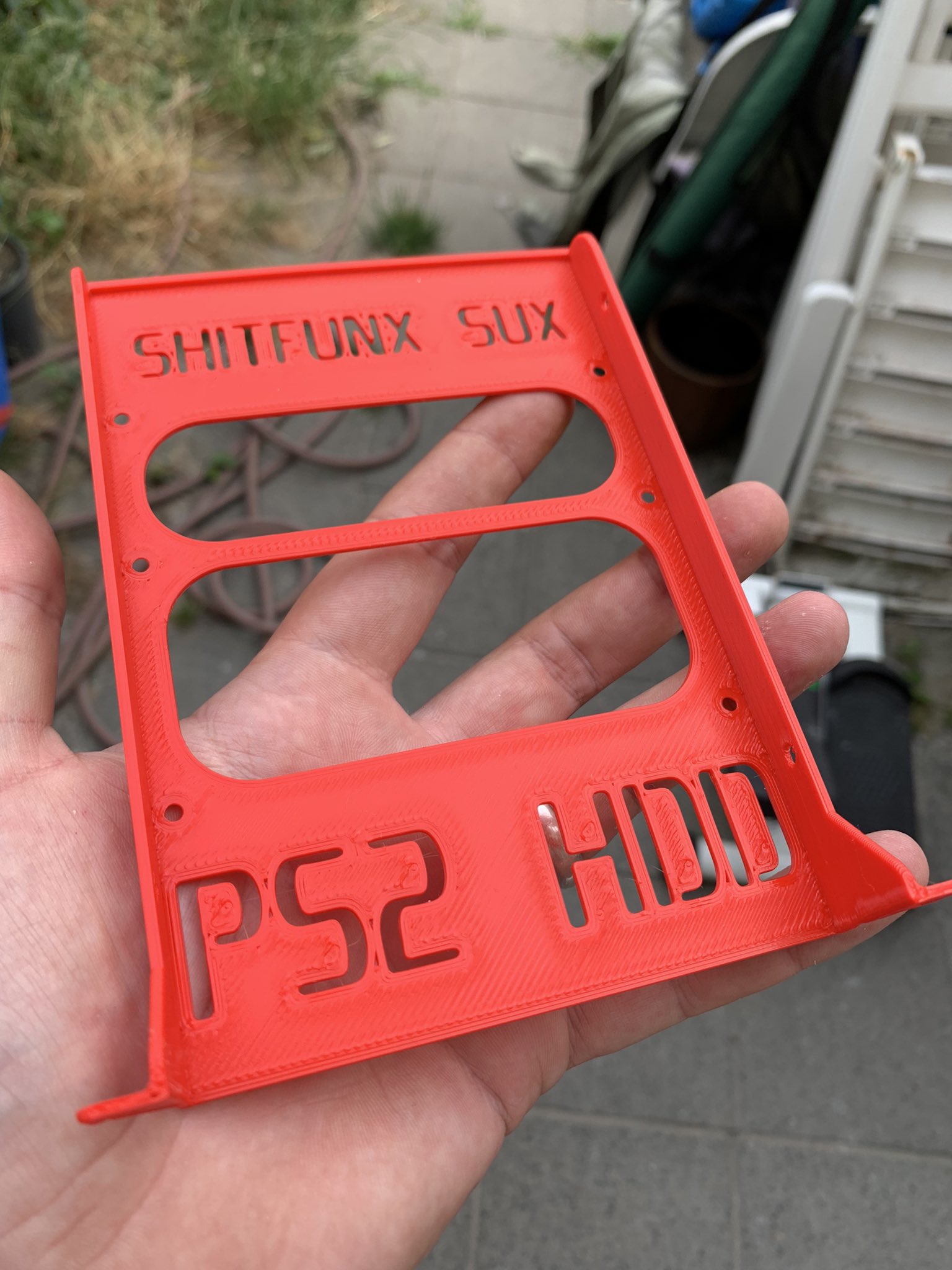 PS2 3.5" HDD Caddy (including Limited Edition - Shitfunx sux)