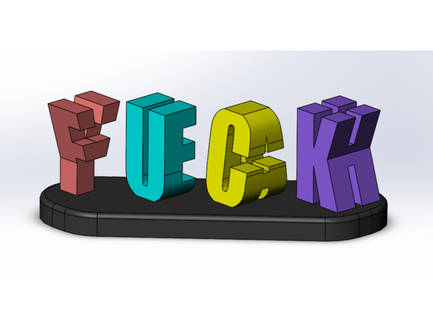 Fck Yeah Word Illusion