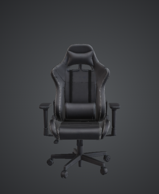 Ergonomic Gaming Chair 3D Printable Model – Modern Office & Streamer Setup Prop