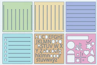 Set of stencils