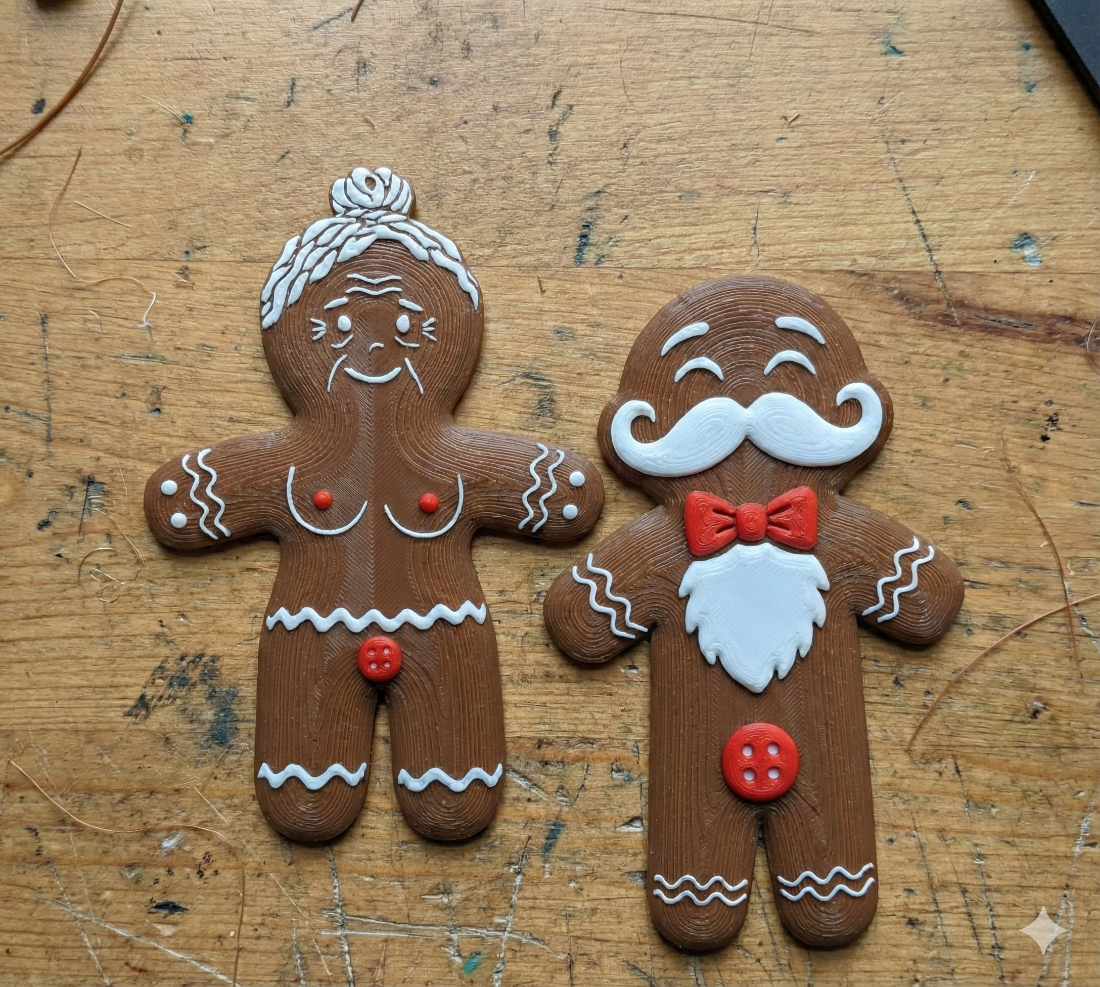 Lebkuchen-Duo (Mrs. & Mr. Claus)
