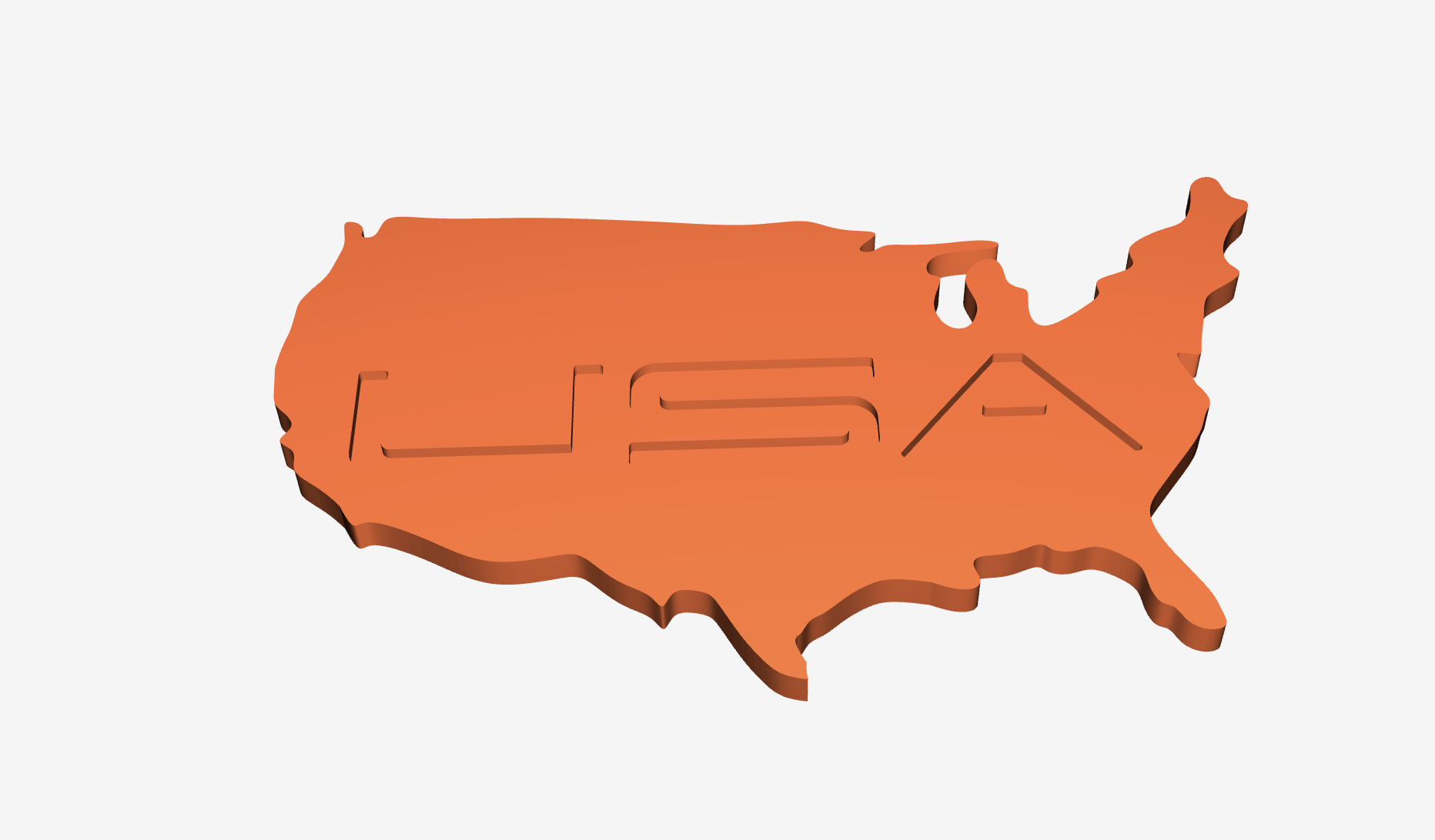 USA Map Typography