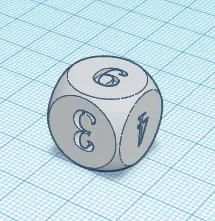 6 sided die