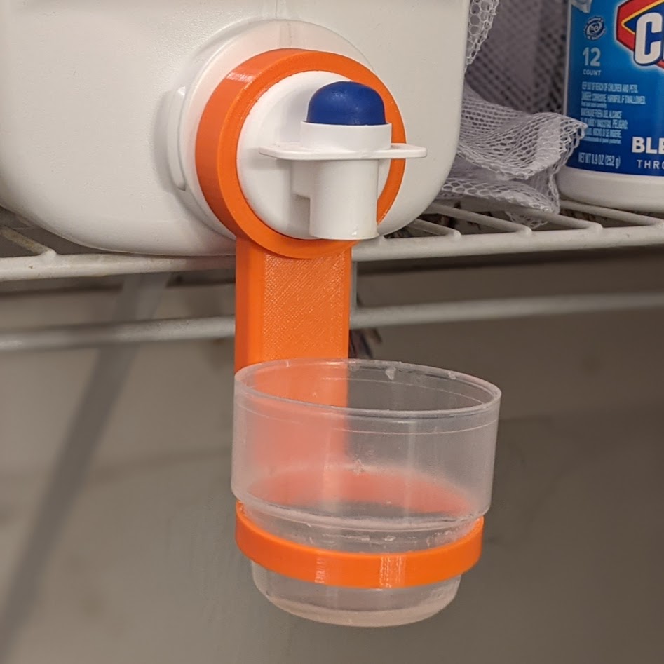 Laundry detergent cup holder : r/functionalprint