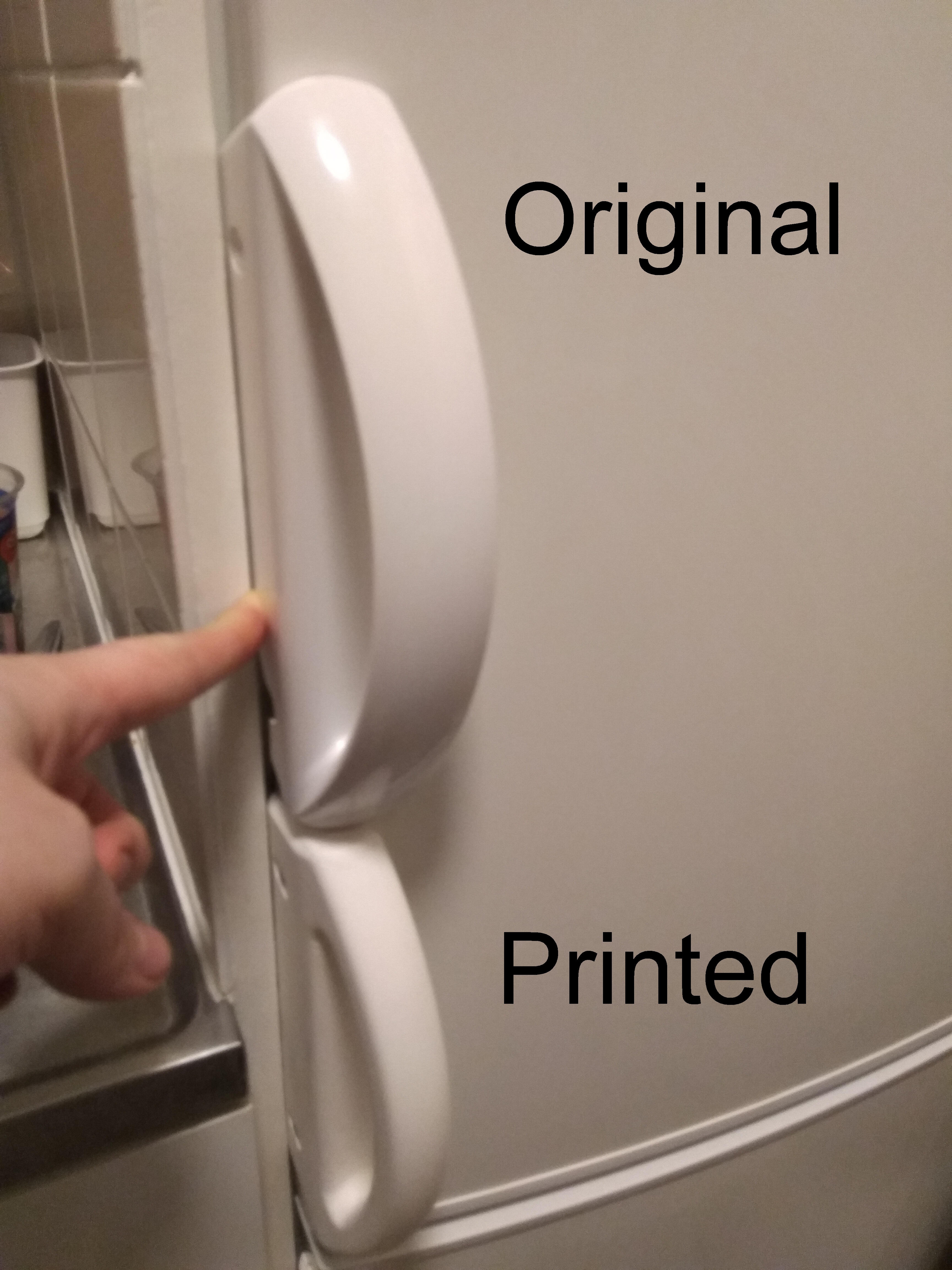Miniatura 2 do modelo 3D Parametric Fridge Door Handle