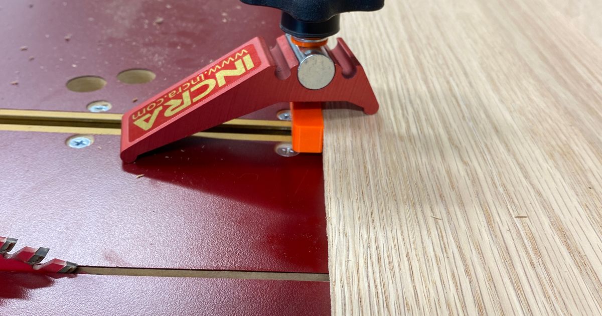 Incra 5000 Hold down bolt block by BuilderDadDan Download free STL