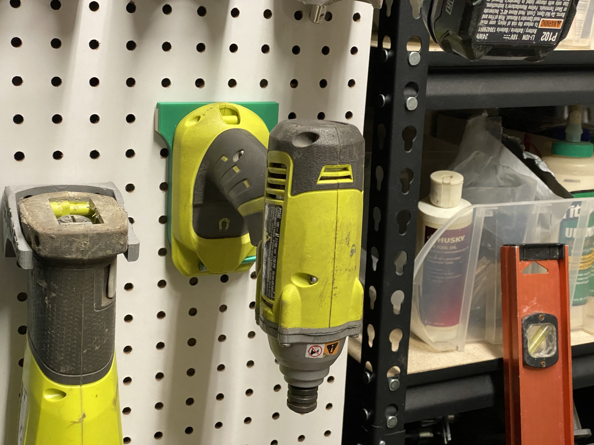 Ryobi Power Tool Pegboard Holder Par Theamzngq T L Chargez   Img 0291 