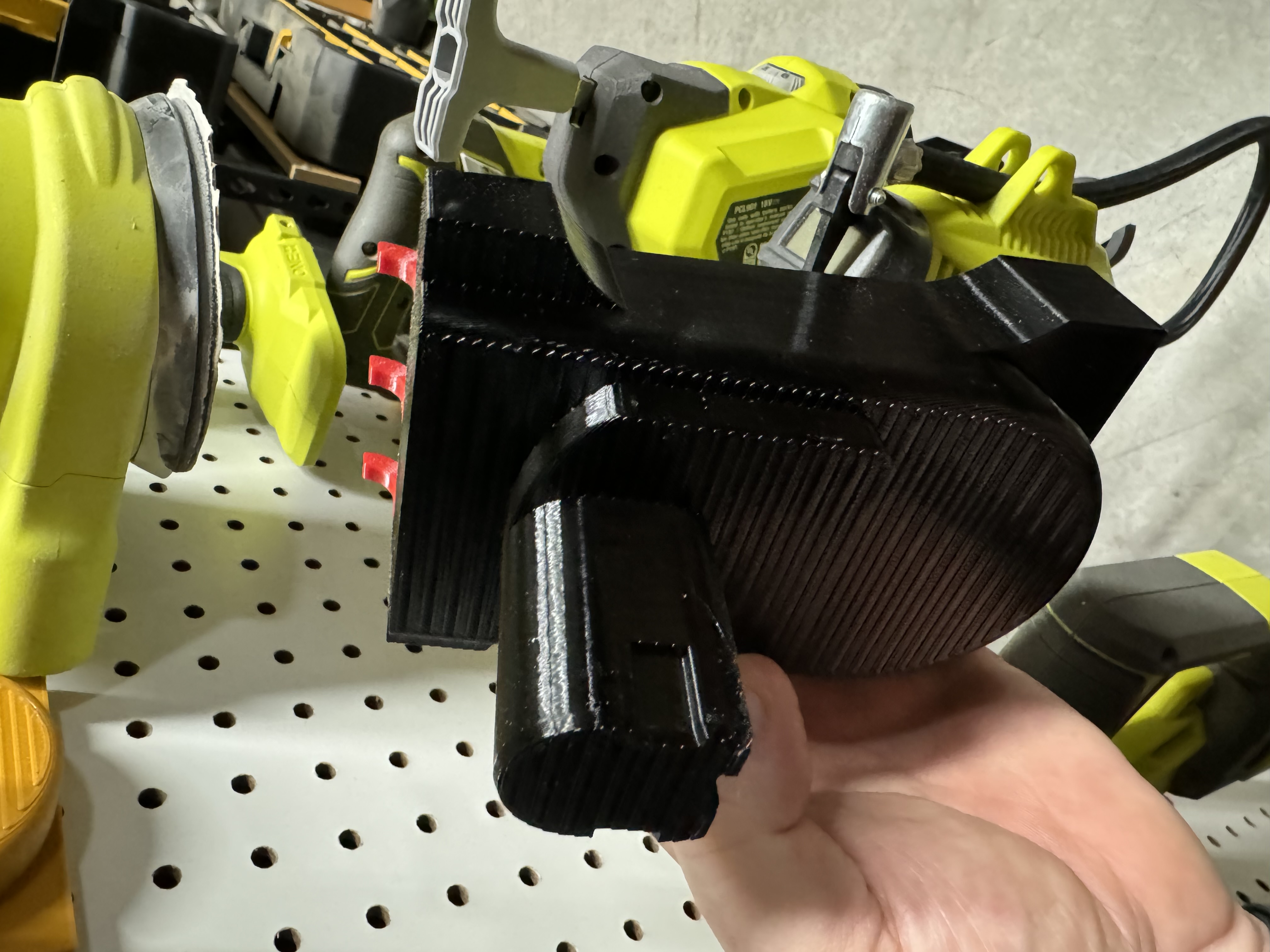 Ryobi Power Tool Pegboard Holders By Theamzngq Download Free STL   Img 3324 