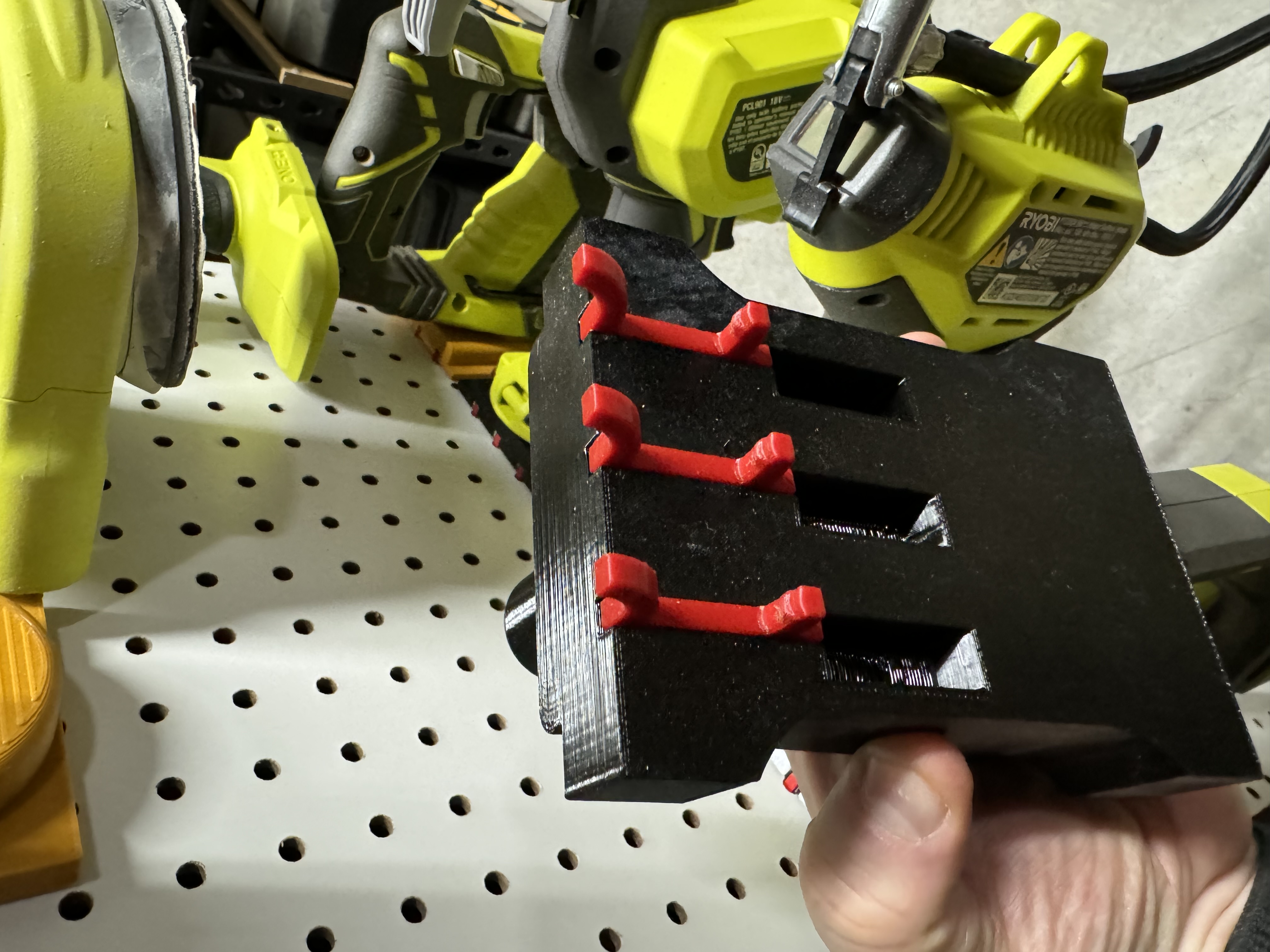 Ryobi Power Tool Pegboard Holders By Theamzngq Download Free STL   Img 3325 