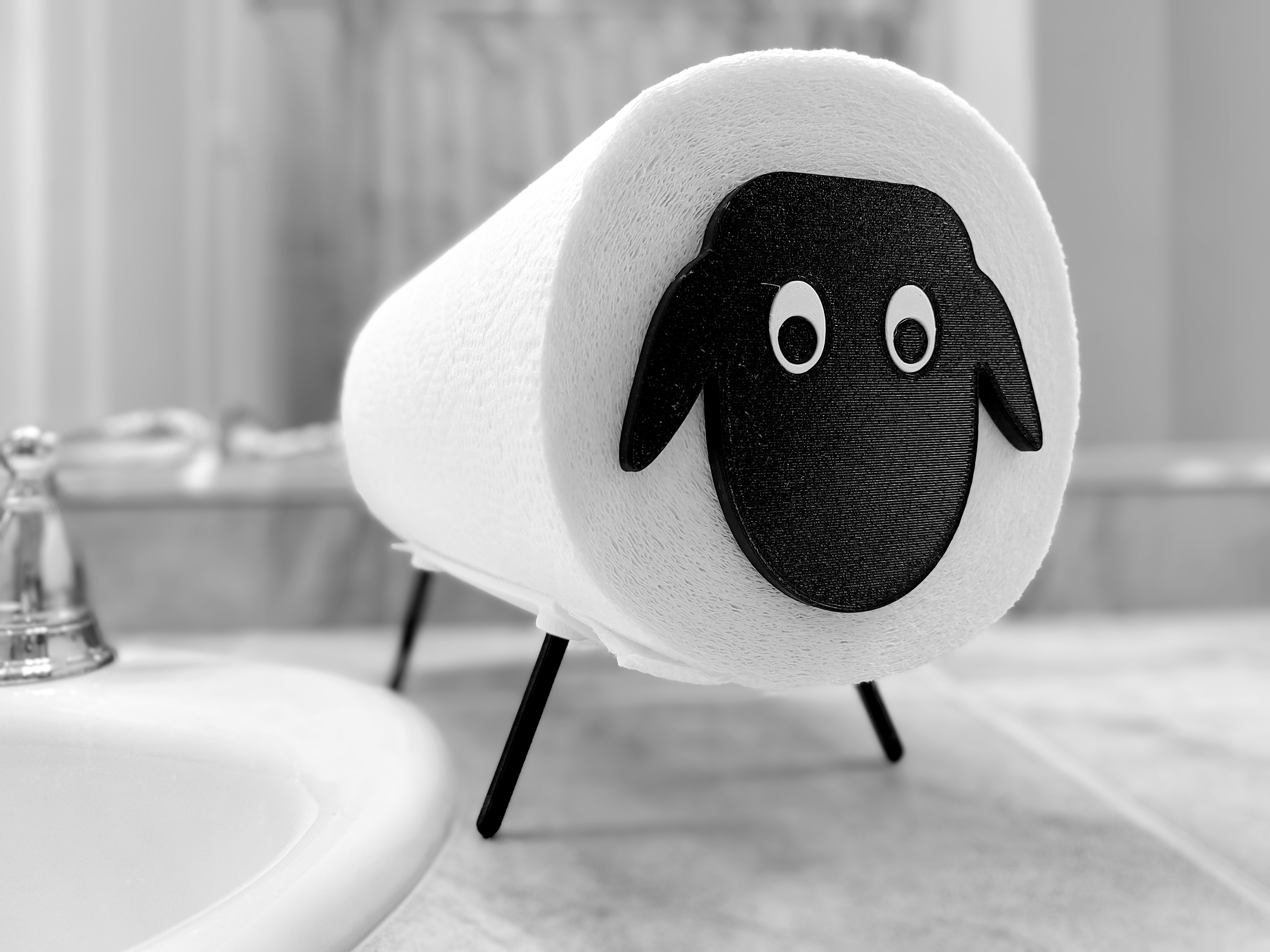 Paper Towel Sheep 3D model thumbnail